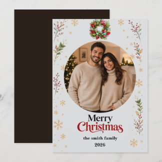 Christmas Photo Card | Merry Christmas Feiertagskarte
