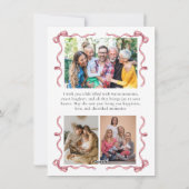 Christmas Photo Feiertagskarte (Rückseite)