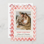  Christmas Photo Feiertagskarte (Vorne/Hinten)