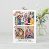  Christmas Photo Feiertagskarte (Stehend Vorderseite)