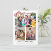 Christmas Photo Feiertagskarte (Stehend Vorderseite)