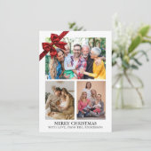 Christmas Photo Feiertagskarte (Stehend Vorderseite)