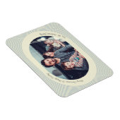 Christmas Photocard Playful Design Oval Photo Magnet (Rechte Seite)