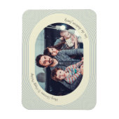 Christmas Photocard Playful Design Oval Photo Magnet (Vertikal)