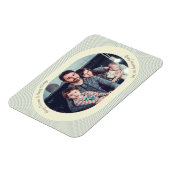 Christmas Photocard Playful Design Oval Photo Magnet (Linke Seite)