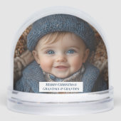 Christmas Photos Snowman Driving Car Joy Schneekugeln (Vorderseite)