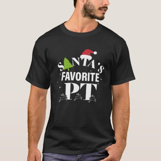 Christmas Physical Therapy  Santa s Favorite PT T-Shirt (Vorderseite)