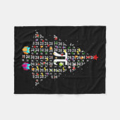 Christmas Pi Funny Mathematics Pi Day Christmas Tr Fleecedecke (Vorderseite (Horizontal))