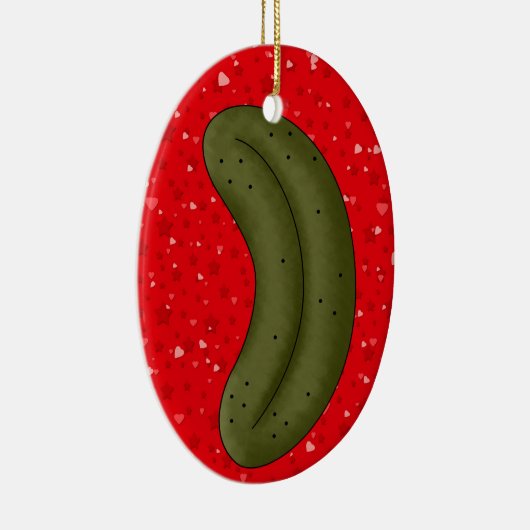 Christmas Pickle Legend 2 Keramik Ornament (Rechts)