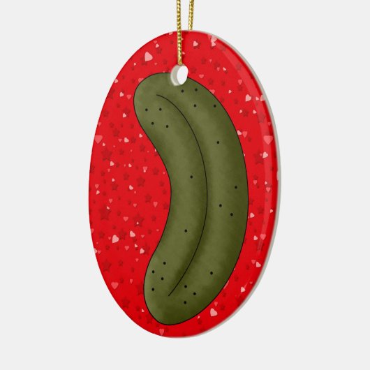 Christmas Pickle Legend 2 Keramik Ornament (Links)