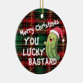 Christmas Pickle Lucky Bastard Keramik Ornament (Rechts)