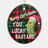 Christmas Pickle Lucky Bastard Keramik Ornament (Links)