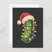 Christmas Pickle Pickle In Xmas Light Pickle  Einladungspostkarte (Vorne/Hinten)