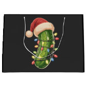 Christmas Pickle Pickle In Xmas Light Pickle Große Geschenktüte (Vorderseite)
