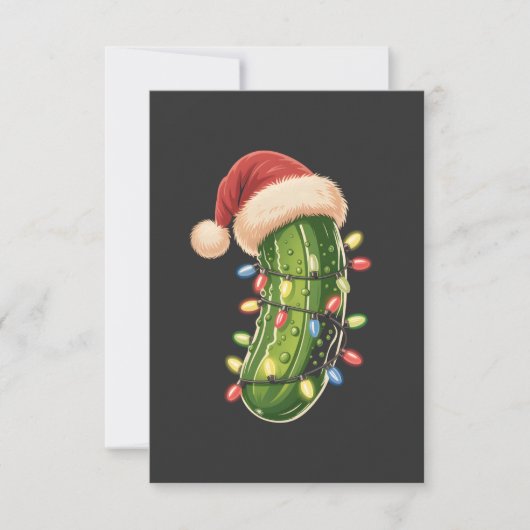 Christmas Pickle Pickle In Xmas Light Pickle  Karte (Vorderseite)