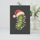 Christmas Pickle Pickle In Xmas Light Pickle  Karte (Stehend Vorderseite)