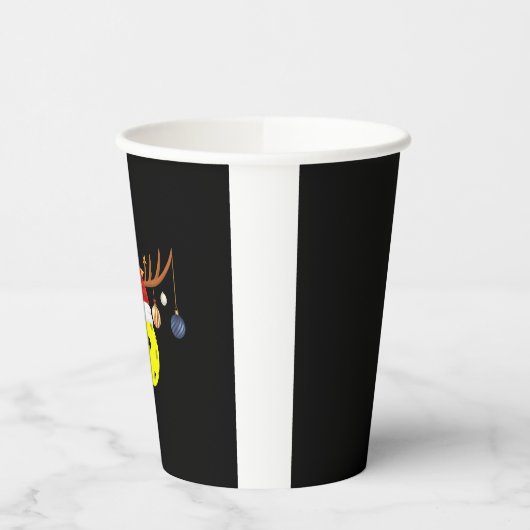 Christmas Pickleball 0 Pappbecher (Links)