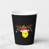 Christmas Pickleball 0 Pappbecher (Vorderseite)