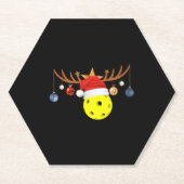 Christmas Pickleball 0 Untersetzer (Vorderseite)