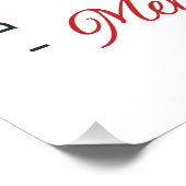 Christmas pickleball funny quotes party aesthetic poster (Ecke)