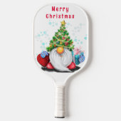 Christmas Pickleball Paddle Gnome with Heart Gift (Rückseite)