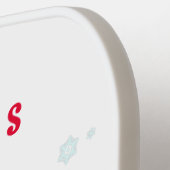 Christmas Pickleball Paddle Gnome with Heart Gift (Linke Seite)