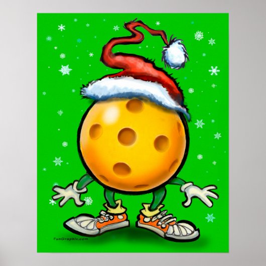 Christmas Pickleball Poster (Vorne)
