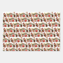 Christmas Pickleball | Retro Hot Coco Ugly Sweater Geschenkpapier Set