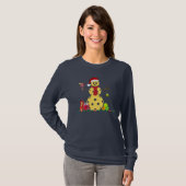 Christmas Pickleball Snowman T-Shirt (Vorne ganz)
