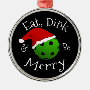Christmas Pickleball Sprichwort Ornament Aus Metall