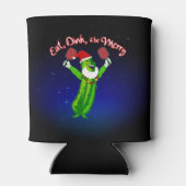 Christmas Pickleball Weihnachtsmannmütze Pickle Dosenkühler (Rückseite)