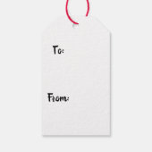 Christmas Pickleball Weihnachtsmannmütze Pickle Geschenkanhänger (Rückseite)