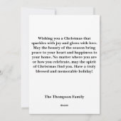 Christmas Pig Flat Holiday Card Feiertagskarte (Rückseite)