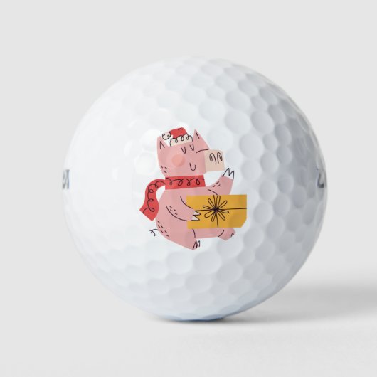 Christmas pig golfball (Vorderseite)