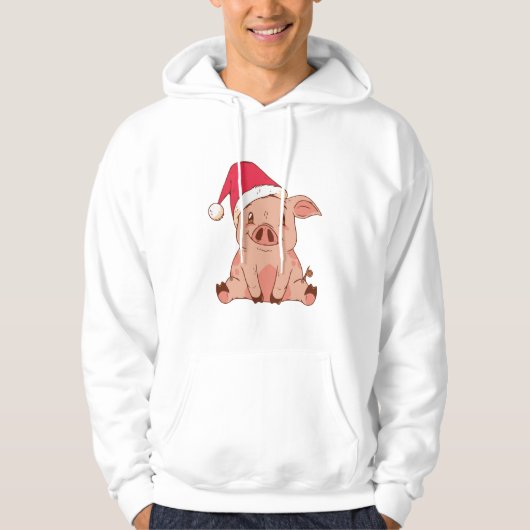 CHRISTMAS PIG HOODIE (Vorderseite)