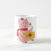 Christmas pig kaffeetasse (Mittel)