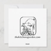 Christmas Pig Mars Feiertagskarte (Rückseite)