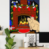 Christmas Pig Poster (Heimbüro)