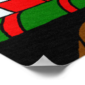 Christmas Pig Poster (Ecke)