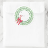 Christmas Pigeon Sticker (Tasche)