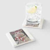 **CHRISTMAS PIGGY** UNTERSETZER (Seitenansicht)