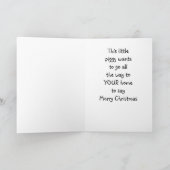 CHRISTMAS PIGGY WISHES FEIERTAGSKARTE (Innenseite)