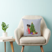 Christmas Pillow Dackel Afrikanisches amerikanisch Kissen (Stuhl )