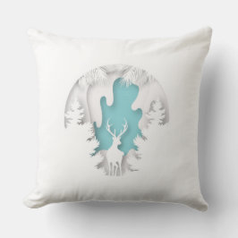 Christmas Pillow – Frosty Holiday Decor Kissen