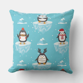 Christmas Pillow with Iceberg Pattern Kissen