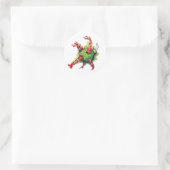 Christmas Pinata Runder Aufkleber (Tasche)
