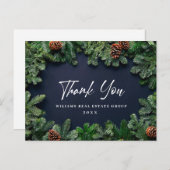 Christmas Pine Conces Corporate Vielen Dank für Ih Postkarte (Vorne/Hinten)