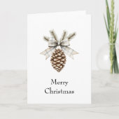 Christmas Pine Cone Karte (Vorderseite)