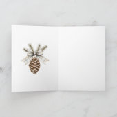 Christmas Pine Cone Karte (Innenseite)