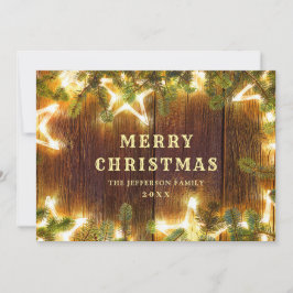 Christmas Pine Cones Rustic Gruß Feiertagskarte